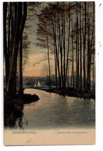 0-7551 ALT ZAUCHE- WUSSWERK, Partie beim Schützenhaus, color, ca. 1905