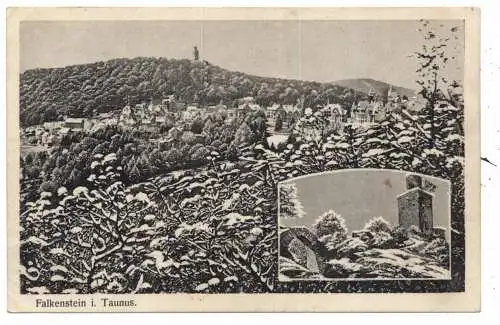 [Ansichtskarte] 6240 KÖNIGSTEIN - FALKENSTEIN, Winteransicht. 