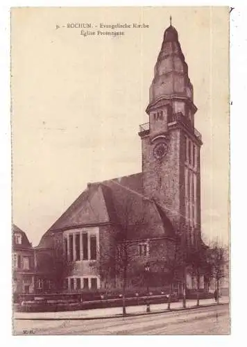 [Ansichtskarte] 4630 BOCHUM, Evangelische Kirche, 20er Jahre. 