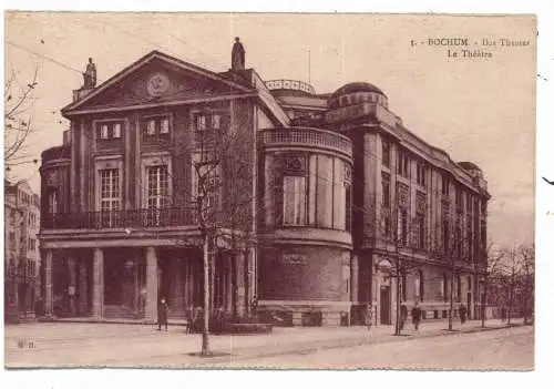 [Ansichtskarte] 4630 BOCHUM, Theater, 20er Jahre. 