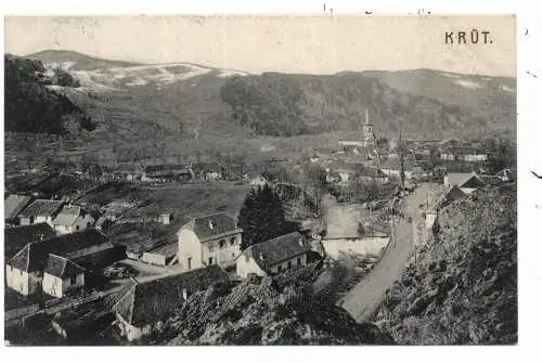 [Ansichtskarte] F 68820 KRÜT / KRUTH, Blick über den Ort, 1906, Verlag Fuchs. 