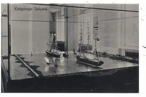 [Ansichtskarte] 1000 BERLIN - MOABIT, Kgl. Verkehrs- und Baumuseum, Invalidenstrasse, Königsberger Seekanal. 