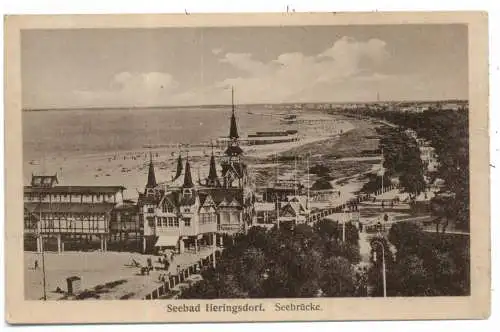 [Ansichtskarte] 0-2255 HERINGSDORF / Usedom, Seebrücke und Umgebung. 