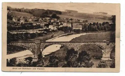 [Ansichtskarte] 5810  WITTEN  - BOMMERN, Viadukt, Bahnhof, Blick über den Ort. 