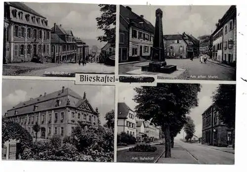 6653 BLIESKASTEL, Schloßberg, Alter Markt, Bahnhof, Stadthaus, Verlag Benninger