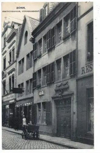 [Ansichtskarte] 5300 BONN, Bonngasse, Beethoven-Haus und Umgebung, 1906. 