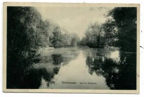 6460 GELNHAUSEN, See im Stadtpark, 1910, Verlag Knackstedt & Näther