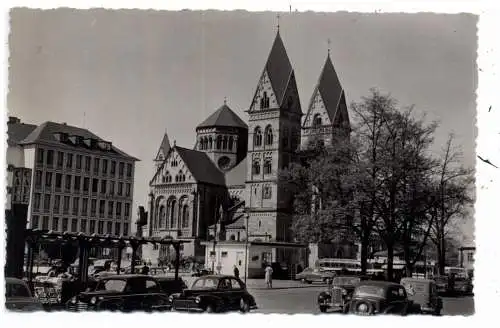 5400 KOBLENZ, Blumenhof, Kastorkirche, Oldtimer, 50er Jahre