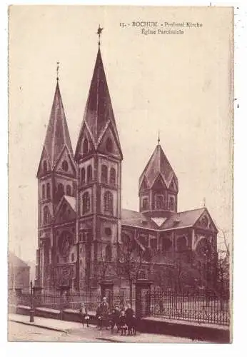 [Ansichtskarte] 4630 BOCHUM, Probsteikirche, 20er Jahre. 