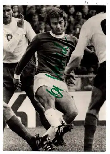 [Ansichtskarte] FUSSBALL - Deutsche Fussball Nationalmannschaft, HORST KÖPPEL, Autogramm. 