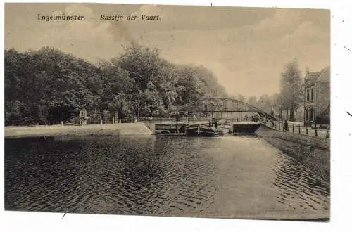 [Ansichtskarte] B 8770 INGELMUNSTER, Bassijn der Vaart, 1918, französische Militärpost. 