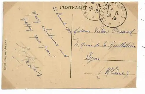 [Ansichtskarte] B 8770 INGELMUNSTER, Bassijn der Vaart, 1918, französische Militärpost. 