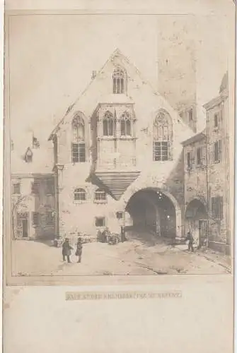 [Ansichtskarte] 0-5000 ERFURT, Historische Ansicht "Haus an der Krämerbrücke", Verlag Glöckler, 20er Jahre. 