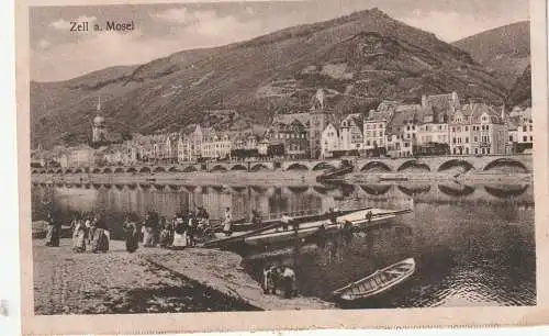 [Ansichtskarte] 5583 ZELL, Moselfähre. 