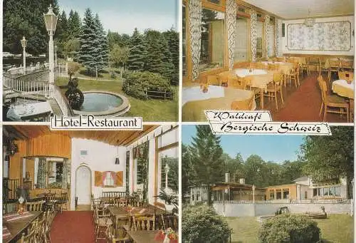 5250 ENGELSKIRCHEN - OBERSTAAT, Waldcafe Bergische Schweiz, Klappkarte