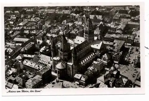 [Ansichtskarte] 6500 MAINZ, Luftaufnahme Dom und Umgebung. 