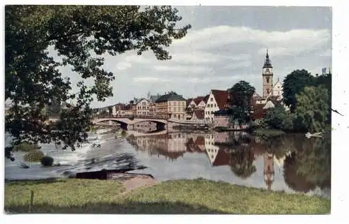 [Ansichtskarte] 7000 STUTTGART - CANNSTATT, Partie am Neckar, Verlag Uebele. 