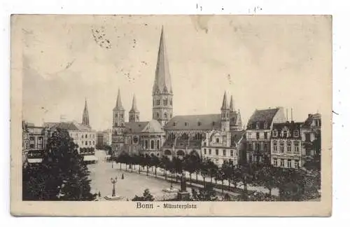 [Ansichtskarte] 5300 BONN, Münsterplatz, 1922. 