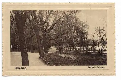 [Ansichtskarte] 2000 HAMBURG - UHLENHORST, Walhalla Anlagen. 