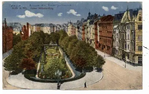 5000 KÖLN, Kaiser - Wilhelm Ring, Grünanlagen, 20er Jahre