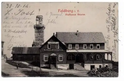 [Ansichtskarte] 6384 SCHMITTEN - NIEDERREIFENBERG, GROSSER FELDBERG / Taunus, Gasthaus Sturm, 1904. 