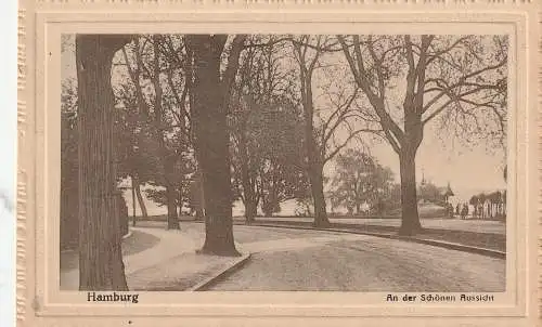 [Ansichtskarte] 2000 HAMBURG - UHLENHORST, An der Schönen Aussicht. 