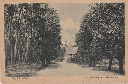 [Ansichtskarte] 6500 MAINZ - GONSENHEIM, Wallfahrtsweg nach der Kapelle. 