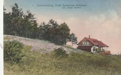 F 67310 Scharrachberg, Hotel Restaurant Scharrach, 1912, Bahnpost Molsheim - Zabern