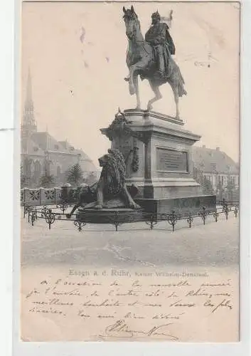 [Ansichtskarte] 4300 ESSEN, Kaiser Wilhelm Denkmal, 1904. 