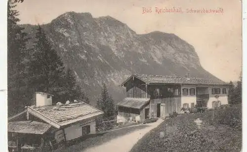 [Ansichtskarte] 8240 BERCHTESGADEN - RAMSAU, Schwarzbachwacht, 1902, Verlag Stengel. 