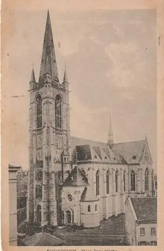 [Ansichtskarte] 5350 EUSKIRCHEN, Herz - Jesu - Kirche, 1920. 