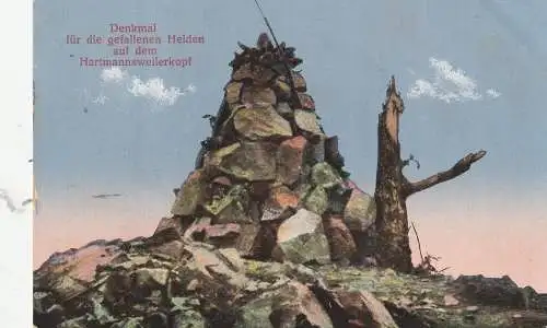 F 68500 HARTMANNSWEILER - Hartmannsweilerkopf, Denkmal für die gefallenen Helden