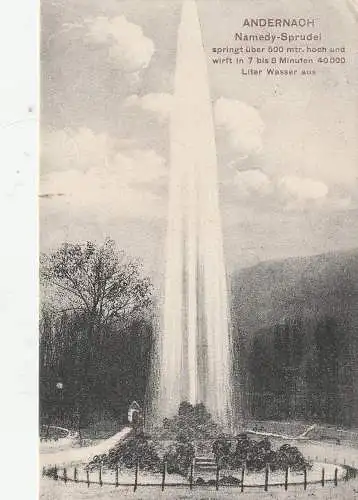 [Ansichtskarte] 5470 ANDERNACH - NAMEDY, Sprudel, 1910, Verlag Gutmann. 