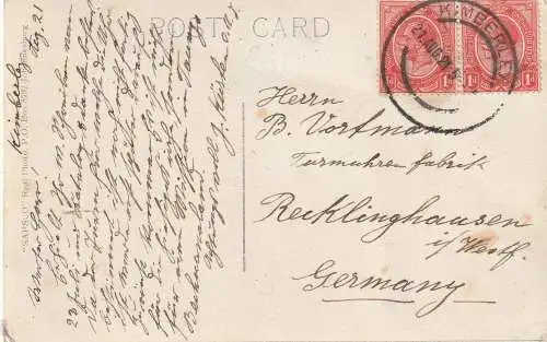 [Ansichtskarte] SOUTH AFRICA - KIMBERLEY, Dutotspad Road, PIMM Ltd., 1921. 