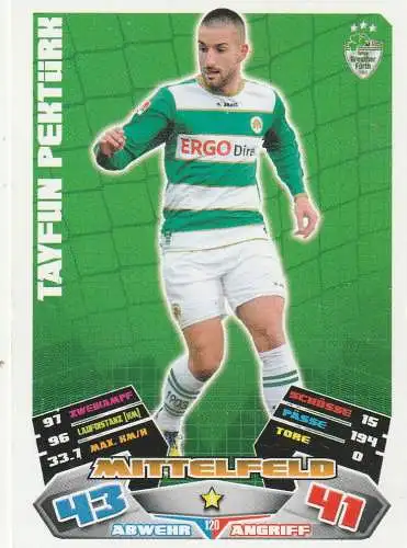 FUSSBALL - GREUTHER FÜRTRH, TAYFUN PEKTÜRK, Match Attax