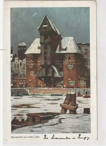 [Ansichtskarte] DANZIG, Künstler-Karte Kurt Schulze, Verlag Kroll & Straus - Berlin. 