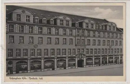 5000 KÖLN, KOLPING, Kolpinghaus, 1937, verschickt nach Geislingen