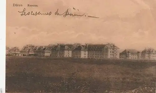 [Ansichtskarte] 5160 DÜREN, Kaserne, 20er Jahre, Verlag Hassel. 