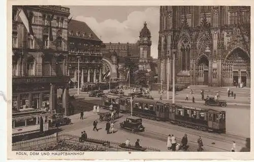5000 KÖLN, Dom, Hauptbahnhof, Strassenbahnen, Oldtimer