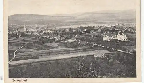 7060 SCHORNDORF, Gesamtansicht 1917, deutsche Feldpost