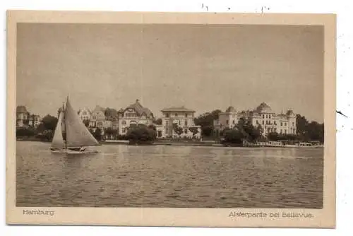 2000 HAMBURG - WINTERHUDE, Blick auf Bellevue
