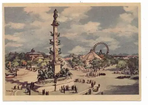 A 1140 WIEN, Praterstern, Künstler-Karte Karl Schwetz (Wiener Werkstätte)