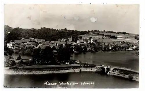 [Ansichtskarte] 3544 WALDECK - NIEDER-WERBE, Landpost - Stempel, frühe 60er Jahre. 