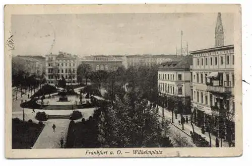 [Ansichtskarte] 0-1200 FRANKFURT / Oder, Wilhemplatz, 1936. 