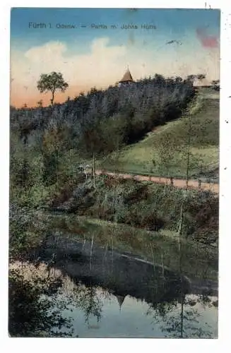 [Ansichtskarte] 6149 FÜRTH / Odenwald, Partie mit Johns Hütte, 1912. 
