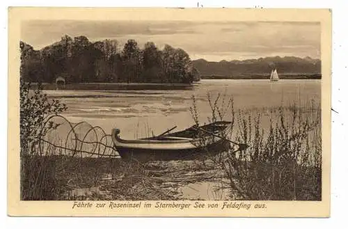 8133 FELDAFING, Fährte zur Roseninsel, 1916