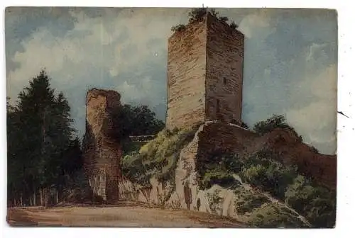 [Ansichtskarte] 6200 WIESBADEN - SONNENBERG, Ruine, Künstler-Karte, Verlag Knackstedt & Näther. 