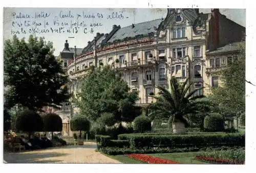 [Ansichtskarte] 6200 WIESBADEN, Palast Hotel, 1919. 
