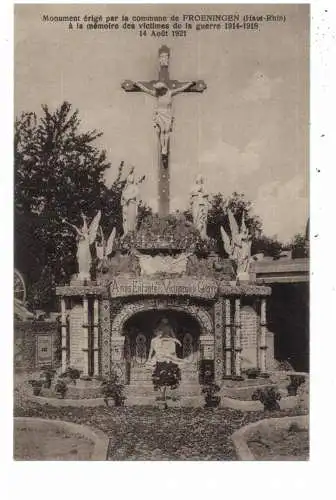 F 68720 FRÖNINGEN / FROENINGEN, Kriegerdenkmal für die Gefallenen des 1. Weltkrieges