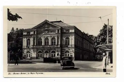 [Ansichtskarte] 7570 BADEN - BADEN, Le Petit Theatre, Verkehrspolizist, franz. Verlag. 